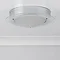 Searchlight Chrome Flush Fitting with Opal Glass - 3108CC  Feature Large Image