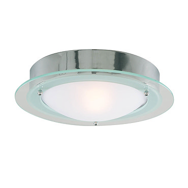 Searchlight Chrome Flush Fitting with Opal Glass - 3108CC  Profile Large Image