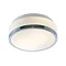 Searchlight Discs 23cm 2 Light Flush Fitting with Opal Glass Shade & Chrome Trim - 7039-23CC Large I