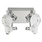 Searchlight Flute Dimmable 4 Light LED Spotlight with Clear Acrylic Shade - 7474CC Profile Large Im