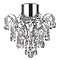 Searchlight Hanna Chandelier with Crystal Droplets & Buttons - 7901-1CC-LED Large Image