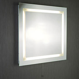 Searchlight Illuminated Rectangular Mirror - 8510 Medium Image
