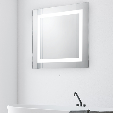 Searchlight Illuminated Rectangular Mirror - 8510 Profile Large Image