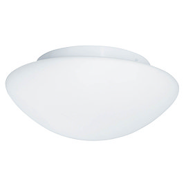 Searchlight IP44 White Flush Fitting with Opal Glass - 1910-23 Large Image