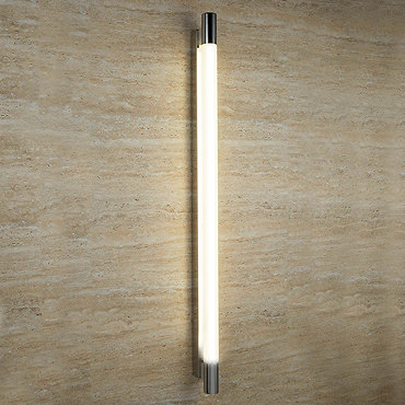 Searchlight Poplar 100cm Chrome T5 Oblong Wall Light with Tubular White Glass - 9021CC  Profile Larg