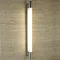 Searchlight Poplar Chrome T5 Oblong Wall Light with Tubular White Glass - 6014CC Large Image