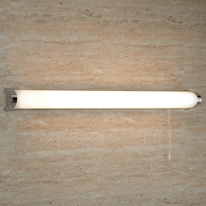 Searchlight Poplar Chrome Triangular Wall Light with T5 Flourescent Tube - 5372CC  Profile Large Ima