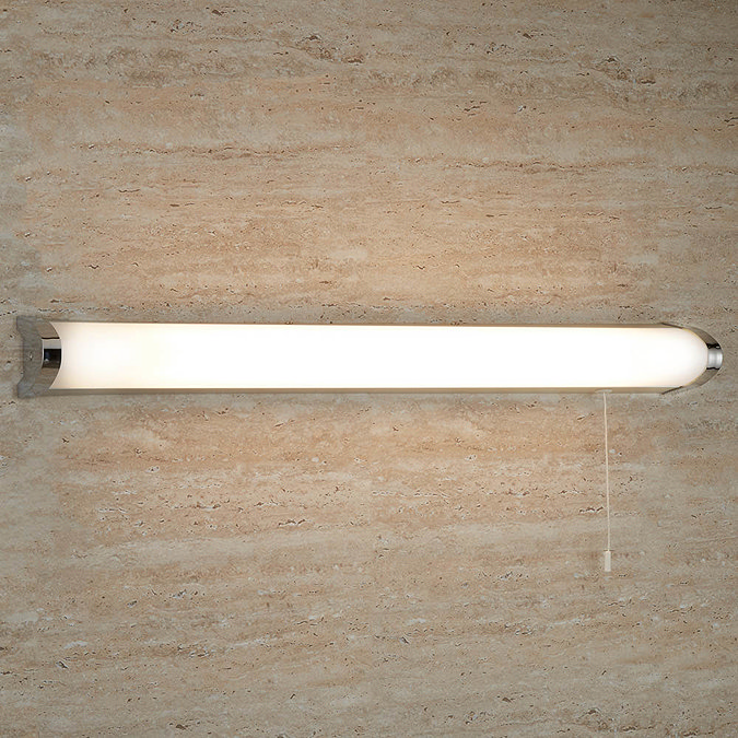 Searchlight Poplar Chrome Triangular Wall Light with T5 Flourescent Tube - 5372CC Profile Large Ima