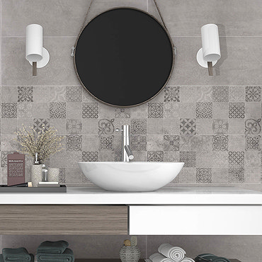 Sedan Beige Decor Stone Effect Wall Tiles - 300 x 900mm  Profile Large Image
