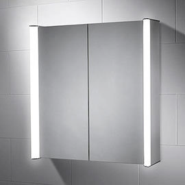 Sensio Aspen Diffused Double LED Mirror Cabinet with Shaving Socket - SE30816C0 Medium Image