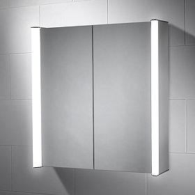 Sensio Aspen Diffused Double LED Mirror Cabinet with Shaving Socket - SE30816C0 Large Image