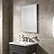 Sensio Bronte 800 x 600mm LED Border Mirror with Demister Pad - SE30576C0.1  In Bathroom Large Image