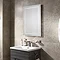 Sensio Bronte 800 x 600mm LED Border Mirror with Demister Pad - SE30576C0.1 In Bathroom Large Image