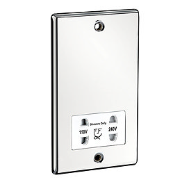 Sensio Dual Voltage Shaver Socket - Chrome - SE3014200 Large Image