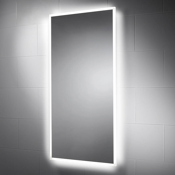Sensio Glimmer 1200 x 600mm Dimmable LED Mirror with Demister Pad - SE30746C0  In Bathroom Large Ima