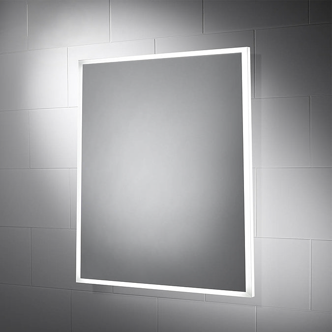 Sensio Glimmer 500 x 600mm Dimmable LED Mirror with Demister Pad - SE30726C0  In Bathroom Large Imag