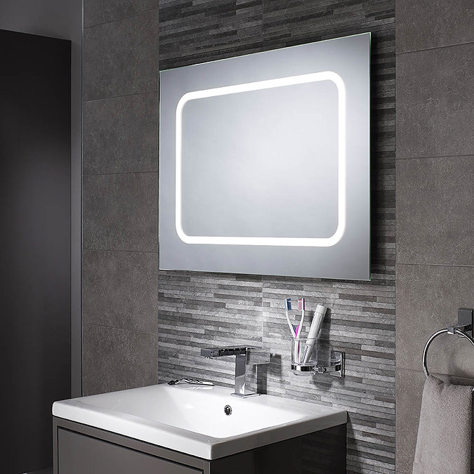 Sensio Grace Diffused LED Mirror with Demister Pad - SE30676C0 In Bathroom Large Image