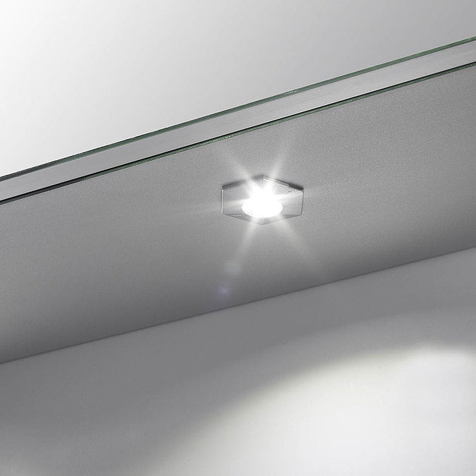 Sensio Hadley Over/Under LED Mirror Cabinet with Demister Pad & Shaving Socket - SE30806C0 Standard