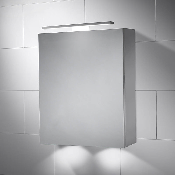 Sensio Hadley Over/Under LED Mirror Cabinet with Demister Pad & Shaving Socket - SE30806C0 Large Ima