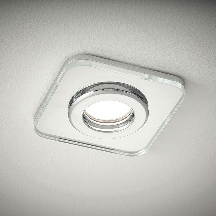 Sensio IP65 TrioTone Cube Fire Rated Downlight - Clear Glass - SE621940T0  Standard Large Image