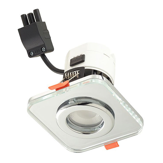 Sensio IP65 TrioTone Cube Fire Rated Downlight - Clear Glass - SE621940T0 Large Image