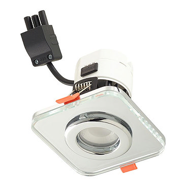 Sensio IP65 TrioTone Cube Fire Rated Downlight - Clear Glass - SE621940T0  Profile Large Image