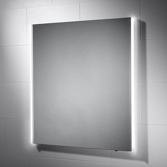 Sensio Lucia 700 x 800mm Ambient Side Lit LED Mirror with Demister Pad - SE30766C0 Large Image