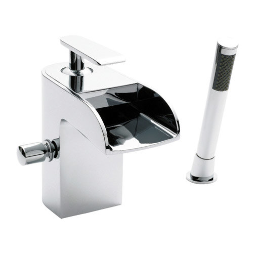 Series U Open Spout Bath Shower Mixer w/ Shower Kit - Chrome - UTY364 Large Image