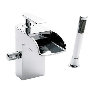 Series U Open Spout Bath Shower Mixer w/ Shower Kit - Chrome - UTY364 Profile Large Image