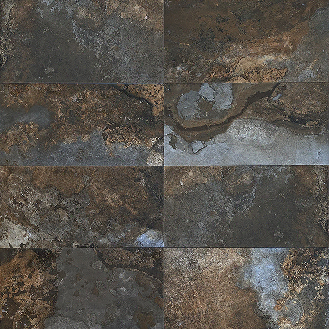 Serrania Brown Stone Effect Wall and Floor Tiles - 303 x 613mm