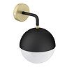 Set of 2 Gatsby Wall Mounted Light Matt Black & Brushed Brass