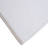 Set of 2 White & Mocha Cotton Bath Sheets (70 x 130cm)