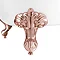 Set of 4 Rose Gold Ball & Claw Feet for Roll Top Baths  Profile Large Image