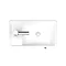 Milan Modern Wall Hung Basin Vanity Unit - Gloss White (W400 x D222mm)  Newest Large Image