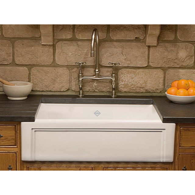 Shaws Entwistle 760 X 460mm Ceramic Single Bowl Kitchen Sink - White 