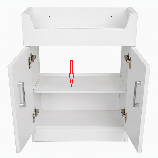 Shelf for Nova Emporio Compact Semi-Recessed Combination Basin Unit 1000mm
