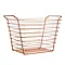 Shine Copper Plated Wire Basket Large Image