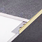 Shiny Gold 10mm L-Shape Metal Tile Trim  Profile Large Image