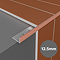 Shiny Rose Gold 12.5mm L-Shape Metal Tile Trim