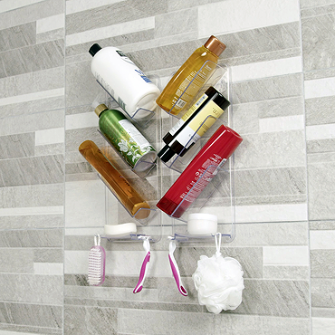 ShowerGem Shower Caddy No Suction Cups or Screws