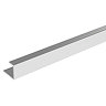Showerwall End Trim - Bright Silver