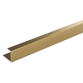 Showerwall End Trim - Brushed Gold
