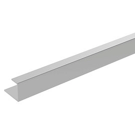 Showerwall End Trim - Satin Silver