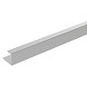 Showerwall End Trim - Satin Silver