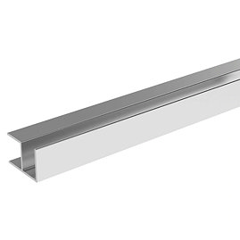 Showerwall External Corner Trim - Bright Silver