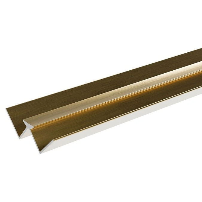 Showerwall Internal Corner Trim - Brushed Gold