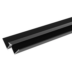 Showerwall Internal Corner Trim - Matt Black