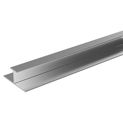 Showerwall H Joining Trim - Bright Silver