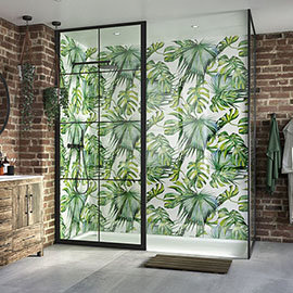Showerwall Botanical Bathroom Acrylic Waterproof Decorative Wall Panel Medium Image