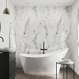 Showerwall Breccia Marble Waterproof Decorative Wall Panel Medium Image